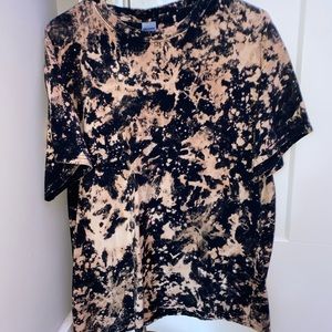 bleached tie-dye T-shirt
